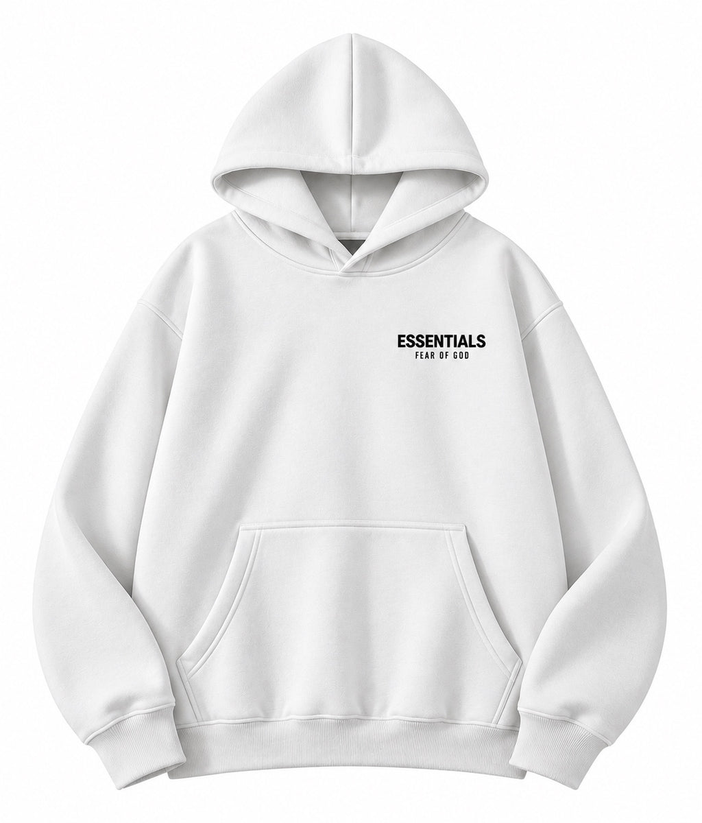Essentials Hoodie - White front