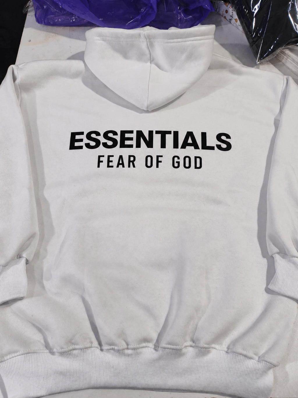 Essentials Hoodie - Lifestyle example white