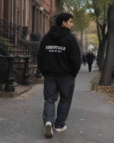 Essentials Hoodie - Lifestyle example black