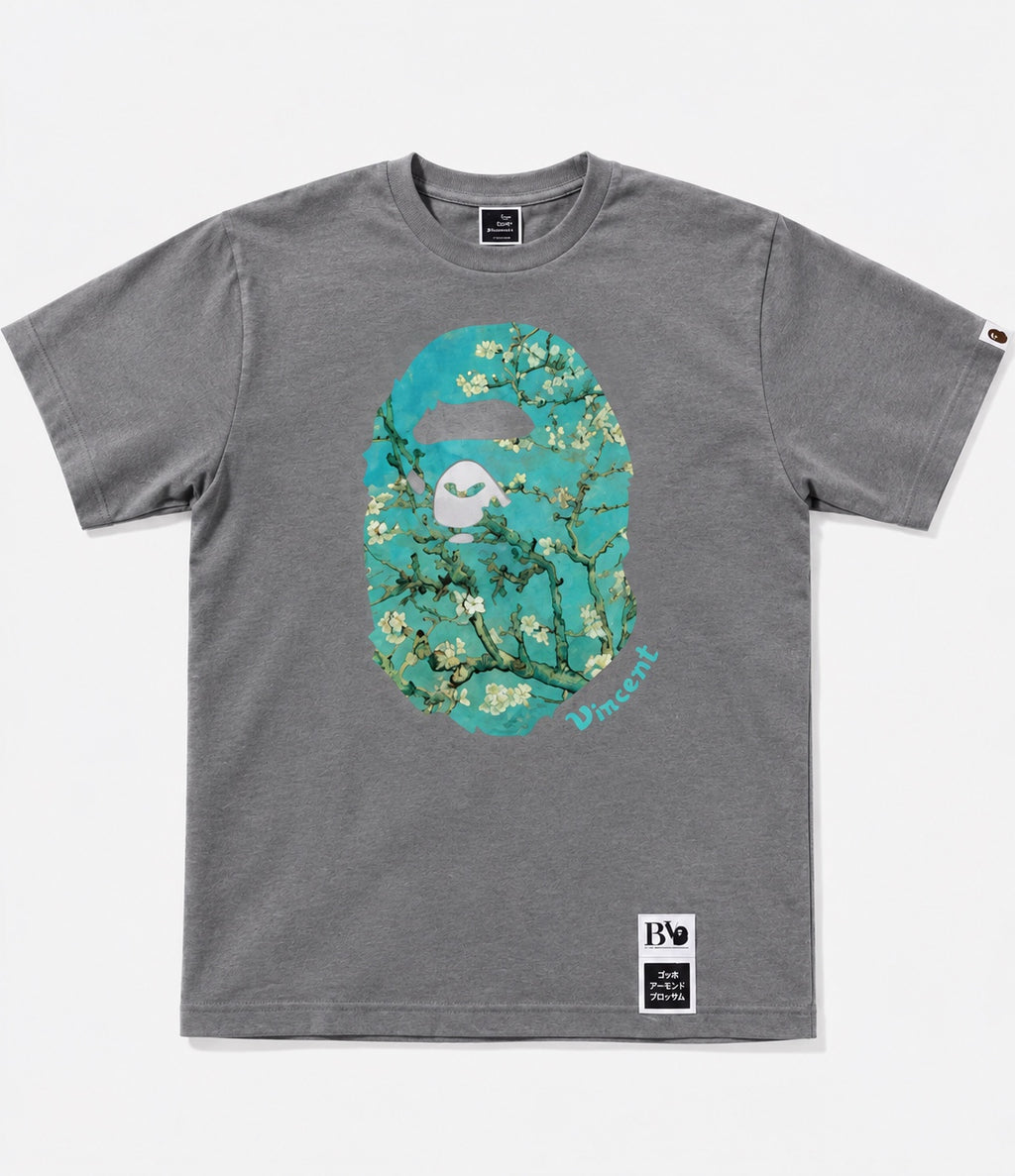 Grey BAPE x Van Gogh T-Shirt