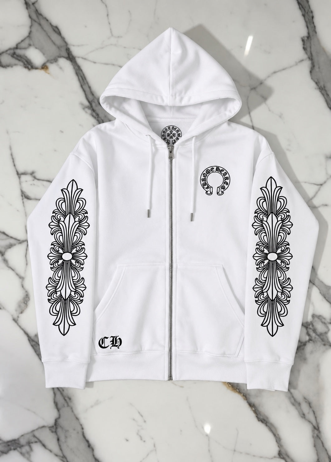Chrome Hearts Zip-Up - White product