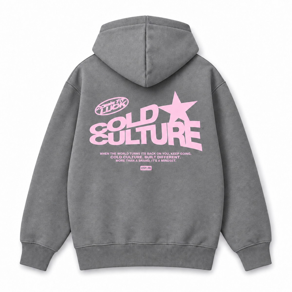 Cold Culture Hoodie gray back