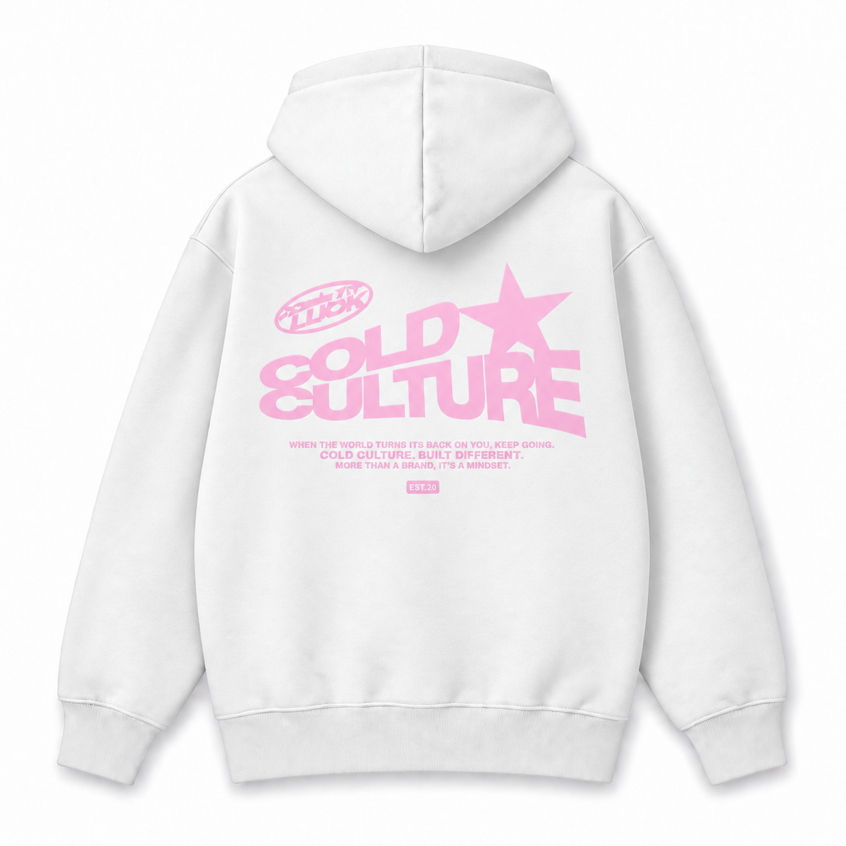 Cold Culture Hoodie white back