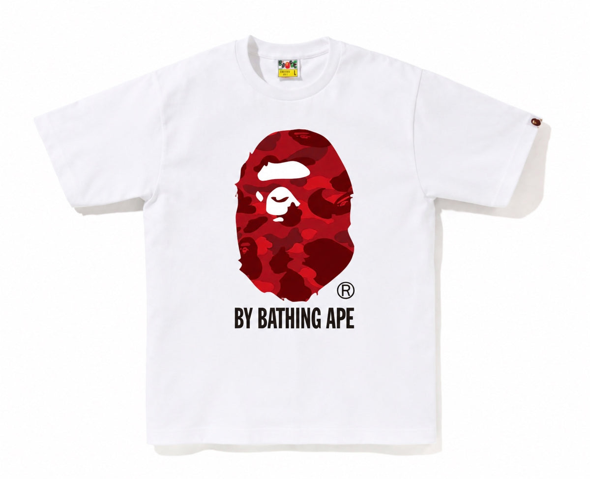 Red Bape T-Shirt - White