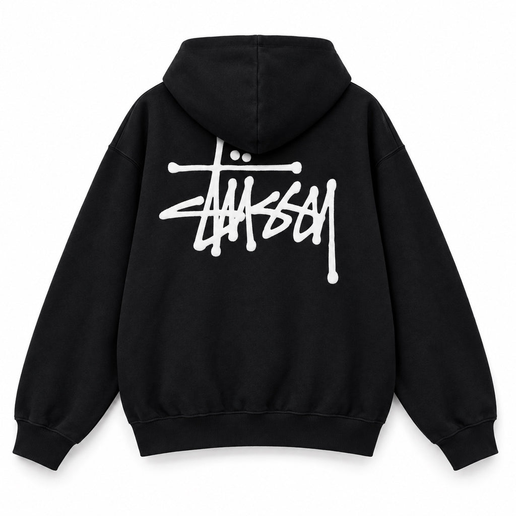 STÜSSY HOODIE | Black | Back