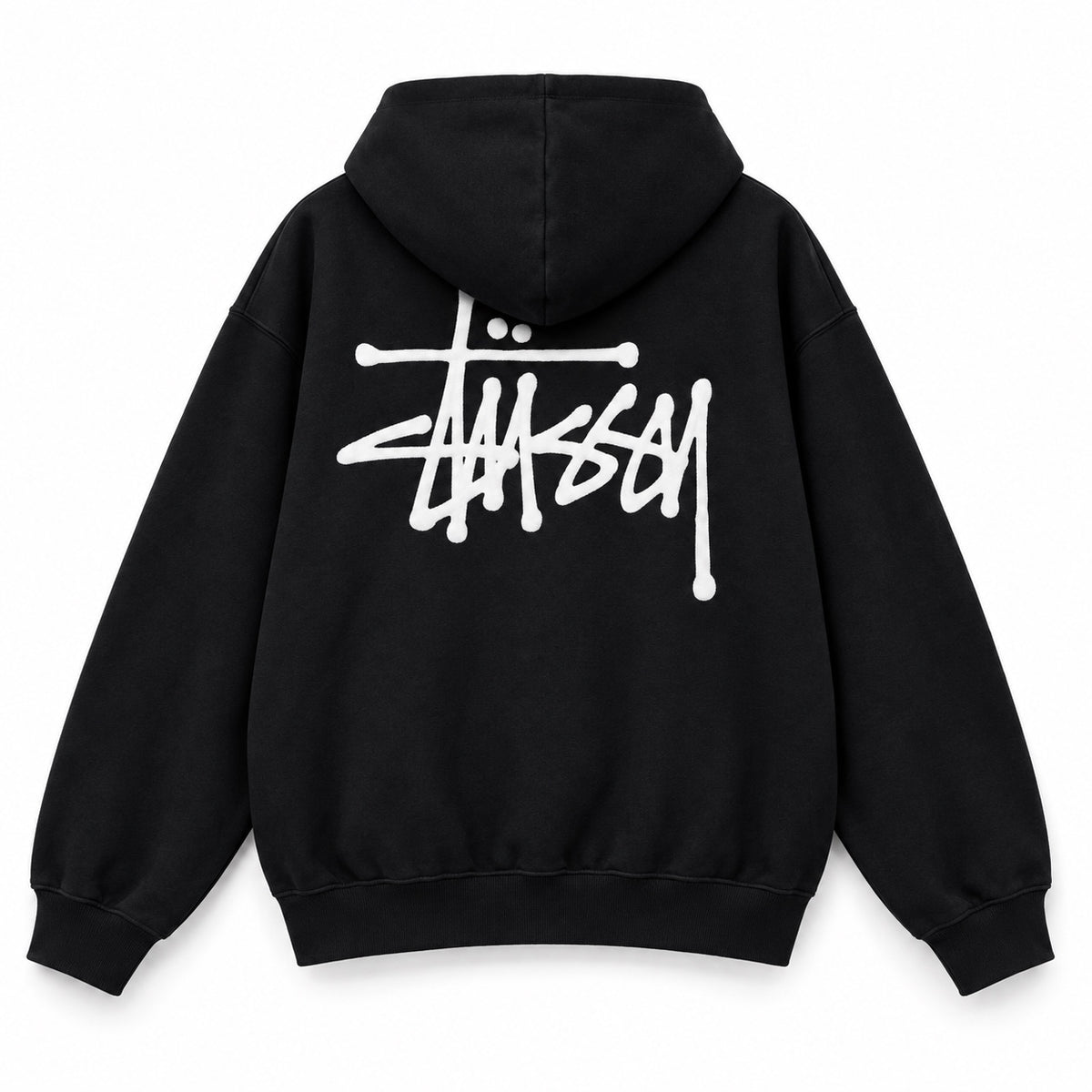 STÜSSY HOODIE | Black | Back