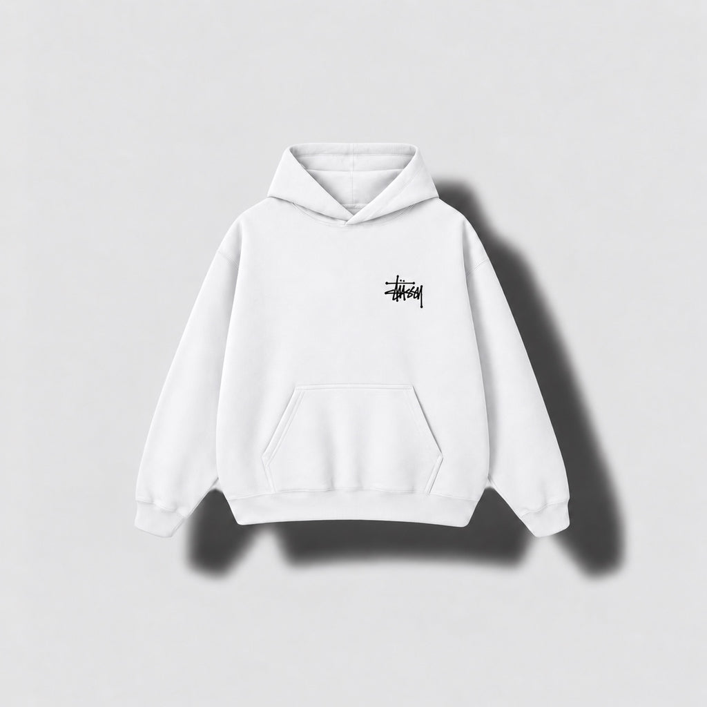 Stussy Hoodie - white front