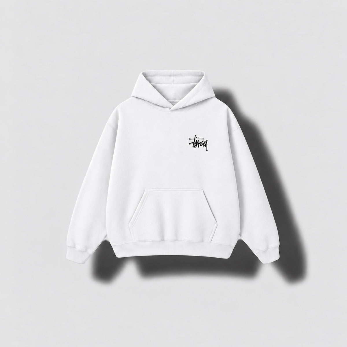 Stussy Hoodie - white front