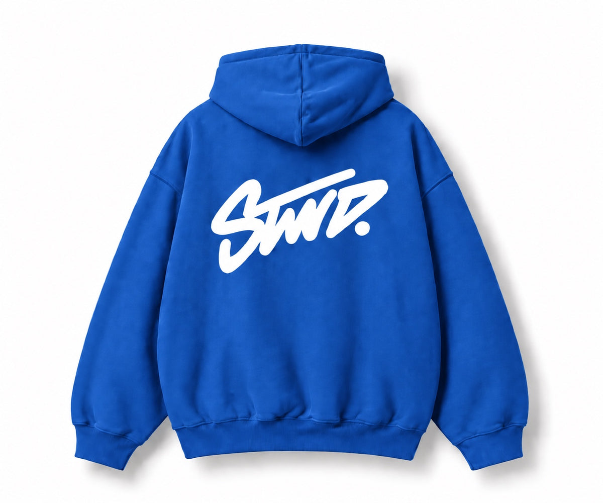 STWD. Hoodie - Royal blue - back print