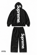 Supreme Black & White Set — black with white print